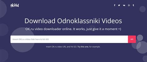 How to use Video downloader for ok.ru: - Just use the official OK.RU app, then click the share button in the video you want to download. - In the list that appears, simply select the "Video downloader for ok.ru - odnoklassniki" app. - Click the download button and choose the video quality you want to save. - Downloaded videos are automatically ...